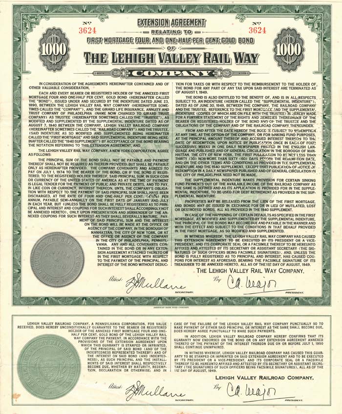 Lehigh Valley Rail Way Co.